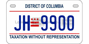 JH9900  license plate in DC