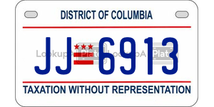 JJ6913 license plate in District of Columbia