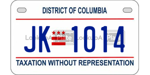 JK1014 license plate in District of Columbia
