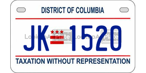 JK1520  license plate in DC