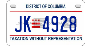JK4928  license plate in DC