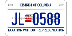 JL0588 license plate in District of Columbia