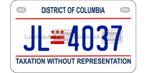 JL4037  license plate in DC