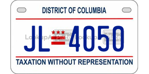 JL4050  license plate in DC