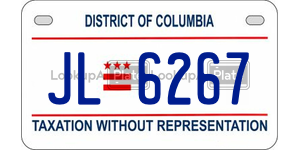 JL6267  license plate in DC