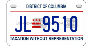 JL9510  license plate in DC