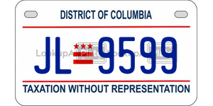 JL9599  license plate in DC