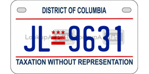 JL9631  license plate in DC