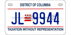 JL9944  license plate in DC