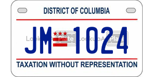 JM1024  license plate in DC