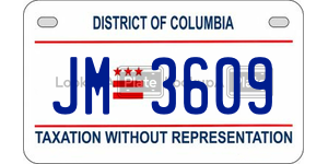 JM3609  license plate in DC