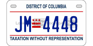 JM4448  license plate in DC