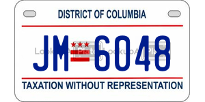 JM6048  license plate in DC