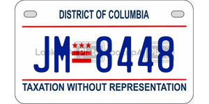 JM8448  license plate in DC
