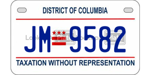 JM9582  license plate in DC