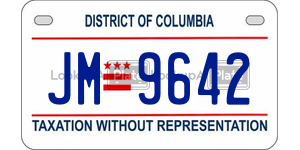 JM9642  license plate in DC
