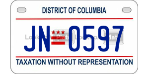 JN0597 license plate in District of Columbia