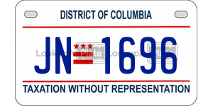 JN1696  license plate in DC