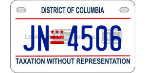 JN4506  license plate in DC