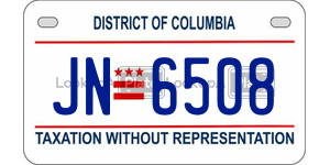JN6508  license plate in DC