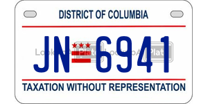 JN6941  license plate in DC