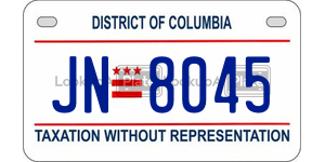 JN8045  license plate in DC