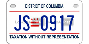 JS0917  license plate in DC