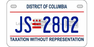 JS2802  license plate in DC