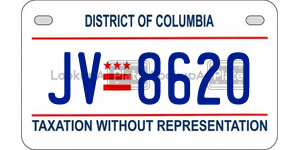 JV8620  license plate in DC
