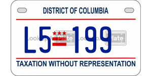 L5199  license plate in DC