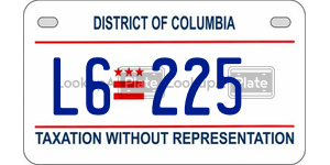 L6225  license plate in DC