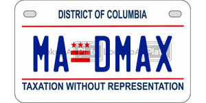 MADMAX  license plate in DC