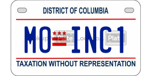 MOINC1  license plate in DC
