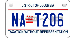 NAT206  license plate in DC