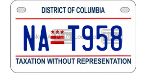 NAT958  license plate in DC