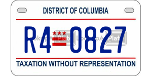 R40827  license plate in DC