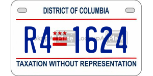 R41624  license plate in DC