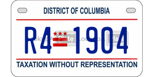 R41904  license plate in DC