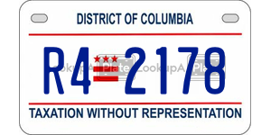 R42178  license plate in DC