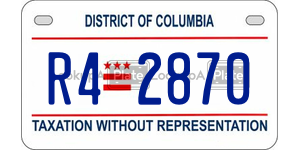 R42870  license plate in DC