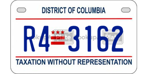 R43162  license plate in DC