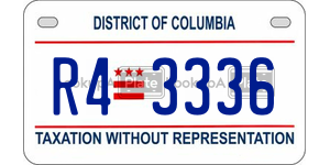 R43336  license plate in DC