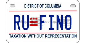 RUFINO  license plate in DC