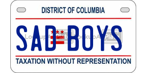 SADBOYS  license plate in DC
