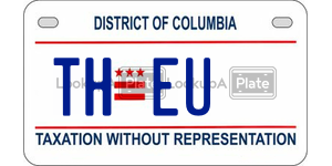 THEU  license plate in DC