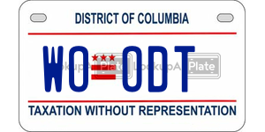 WOODT  license plate in DC