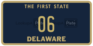06 license plate in Delaware