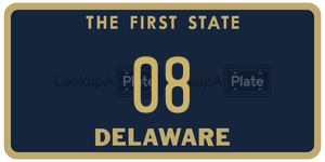 08 license plate in Delaware