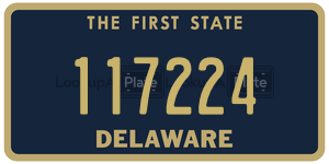 117224  license plate in DE