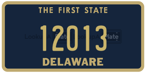 12013 license plate in Delaware